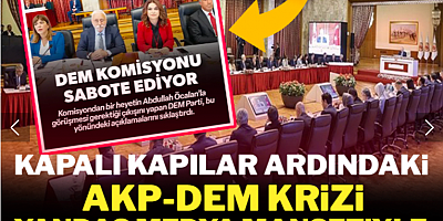 Kapalı kapılar arkasındaki AKP-DEM krizi yandaş medya ile ortaya çıktı