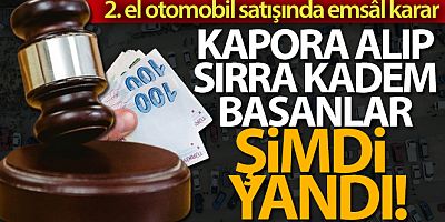 Kaparo alıp sırra kadem basanlar şimdi yandı