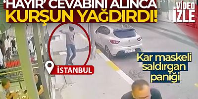 Kar maskeli saldırgan dükkan bastı, kurşun yağdırdı