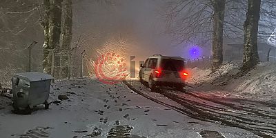 Kar yağışı sürücülere zor anlar yaşatıyor