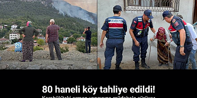 Karabük’teki orman yangınına müdahale sürüyor: 80 haneli köy tahliye edildi
