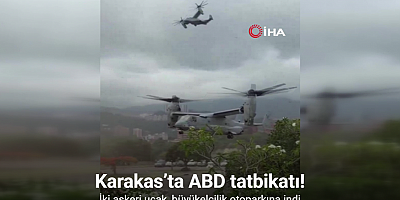 Karakas’ta ABD tatbikatı: İki askeri uçak, büyükelçilik otoparkına indi