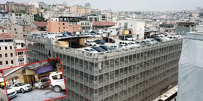 Karaköy'deki otopark kapatıldı, habersiz olanlar park yeri aradı