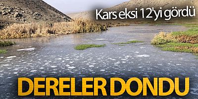 Kars eksi 12'yi gördü, dereler dondu