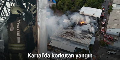 Kartal’da film platosunda yangın