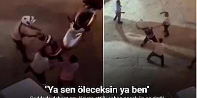 Kavga ettiği şahsa nacak ile saldırdı: O anlar kamerada