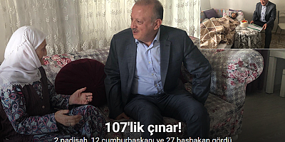 Kaymakam 2 padişah, 12 cumhurbaşkanı ve 27 başbakan gören çınara pasta kesti