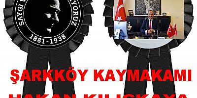 Kaymakamı Hakan Kılınçkaya Gazi Mustafa Kemal Atatürk’ün ebediyete intikalinin 84. Yıl dönümü dolayısıyla bir mesaj yayınladı.