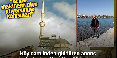 Kaynak makinesi kayboldu, camii hoparlöründen sitem etti