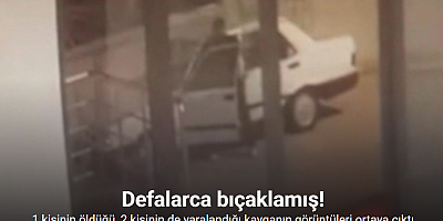 Kayseri’de 1 kişinin öldüğü, 2 kişinin de yaralandığı bıçaklı kavganın görüntüleri ortaya çıktı