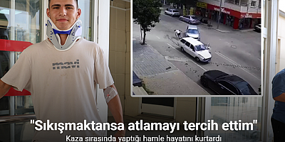 Kaza sırasında açılan kapıdan inip koşarak uzaklaşan genç: 