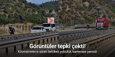 Kilometrelerce süren tehlikeli yolculuk kameraya yansıdı