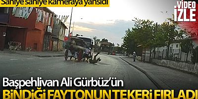Kırkpınar Şampiyonu'nun fayton kazası kamerada