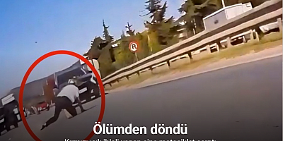Kırmızı ışık ihlali yapan cipe motosiklet çarptı: Ölümden döndü