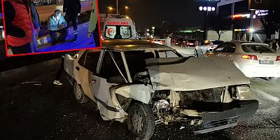 Kırmızı ışıkta geçip kaza yaptı, yakınlarına 'Araç burada, ilgilenin' dedi