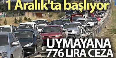 Kış lastiği uygulaması 1 Aralık'ta başlıyor, uymayana 776 lira ceza kesilecek