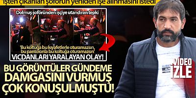 Kıyafetleri kirli olduğu için minibüste oturtulmayan işçi, işten çıkarılan şoförün yeniden işe alınmasını istedi