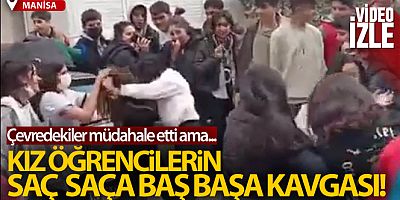 Kız öğrenciler ortalığı birbirine kattı