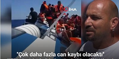 KKTC'de teknenin battığını fark edip, yardıma koştu en az 100 kişiyi kurtardı