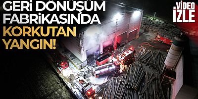 Kocaeli'de geri dönüşüm fabrikasında yangın