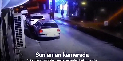 Kocaeli’de sahilde cansız bedenleri bulunan 3 kardeşin son anları kamerada