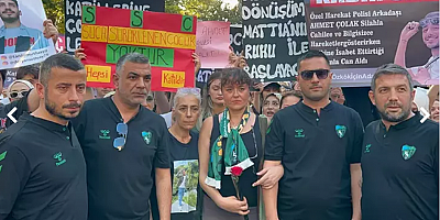 Kocaeli'de Yasemin Minguzzi öncülüğünde çocukları öldürülen ailelerden eylem