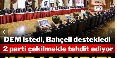 Komisyon İmralı'ya giderse 2 parti çekilecek!