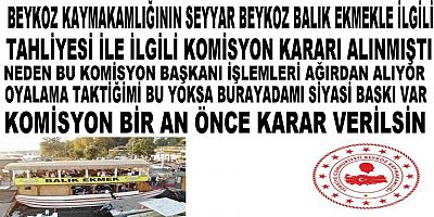Komisyon mu oyalama taktiğimi bu nasıl bir komisyon