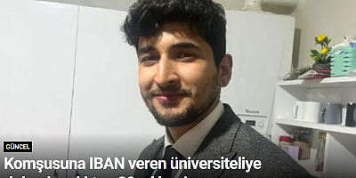 Komşusuna IBAN veren üniversiteliye dolandırıcılıktan 20 yıl hapis