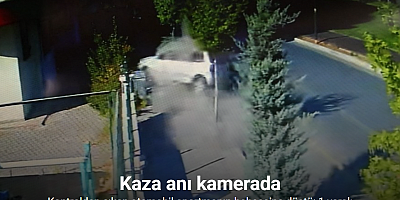 Kontrolden çıkan otomobil apartmanın bahçesine düştü: 1 yaralı
