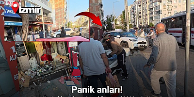 Kontrolden çıkan otomobil çarşıyı birbirine kattı