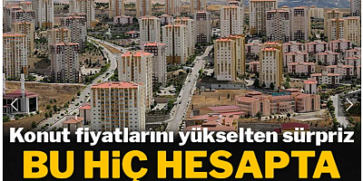 Konut fiyatlarını yükselten sürpriz: Bu hiç hesapta yoktu