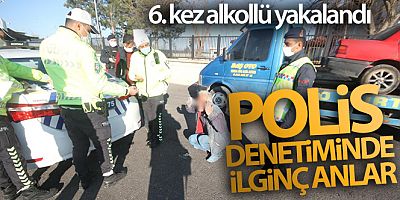 Konya'da 6. kez alkollü yakalanan sürücü 6,72 promilli çıktı