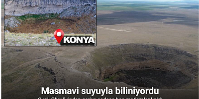 Konya’da kuraklığın simgelerinden Çıralı Obruk Gölü son yağışlara rağmen su tutmadı