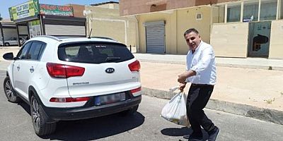  Kooperatif başkanı, lüks aracıyla gelip fakir fukaranın hakkı olan yardımı alıp gitti