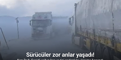 Kop Dağı Geçidi yoğun kar ve tipi nedeniyle ulaşıma kapandı