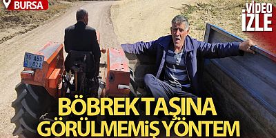 Köylülerden ilginç böbrek taşı dökme yöntemi