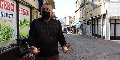 Kozan'da tarihi çarşıda 'yumurta' paniği