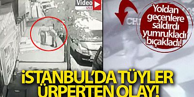 Küçükçekmece'de bir kişi yoldan geçenleri bıçakladı