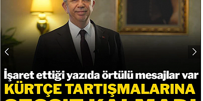 Kürtçe tartışmalarına sessiz kalmadı! İşaret ettiği yazıda örtülü mesajlar var