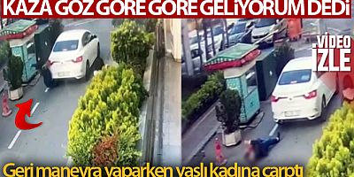 Levent'te geri manevra yapan araç hastaneden çıkan kadına çarptı
