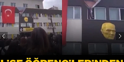 Lise öğrencilerinden Erdoğan posterine tepki