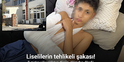 Liselilerin tehlikeli şakasında bir öğrenci ölümden döndü