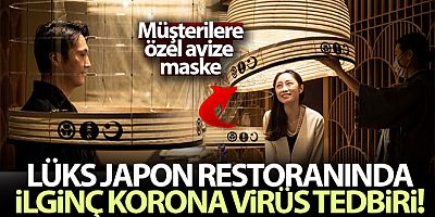 Lüks Japon restoranından ilginç korona virüs tedbiri