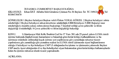 LUMA İŞLETMESİ İLE İLGİLİ AJANSIMIZ SUÇ DUYURUSUNDA BULUNDU