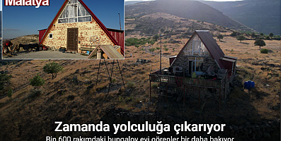 Malatya’da bin 600 rakımdaki bungalov evi görenler bir daha bakıyor