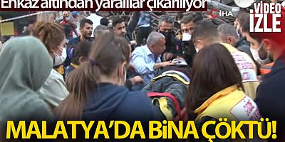 CANLI YAYIN İZLE Malatya'da bina çöktü, enkaz altında kalanlar var