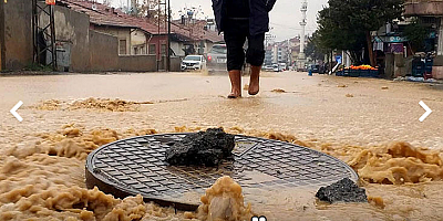 Malatya’da rögar taştı; cadde göle döndü