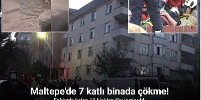 Maltepe'de 7 katlı binada çökme!