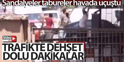 Maltepe'de pes dedirten olay: Sandalyeler tabureler havada uçuştu